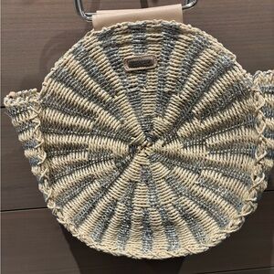 Bohemian Mini Bag Cream and Gray with Fringe
